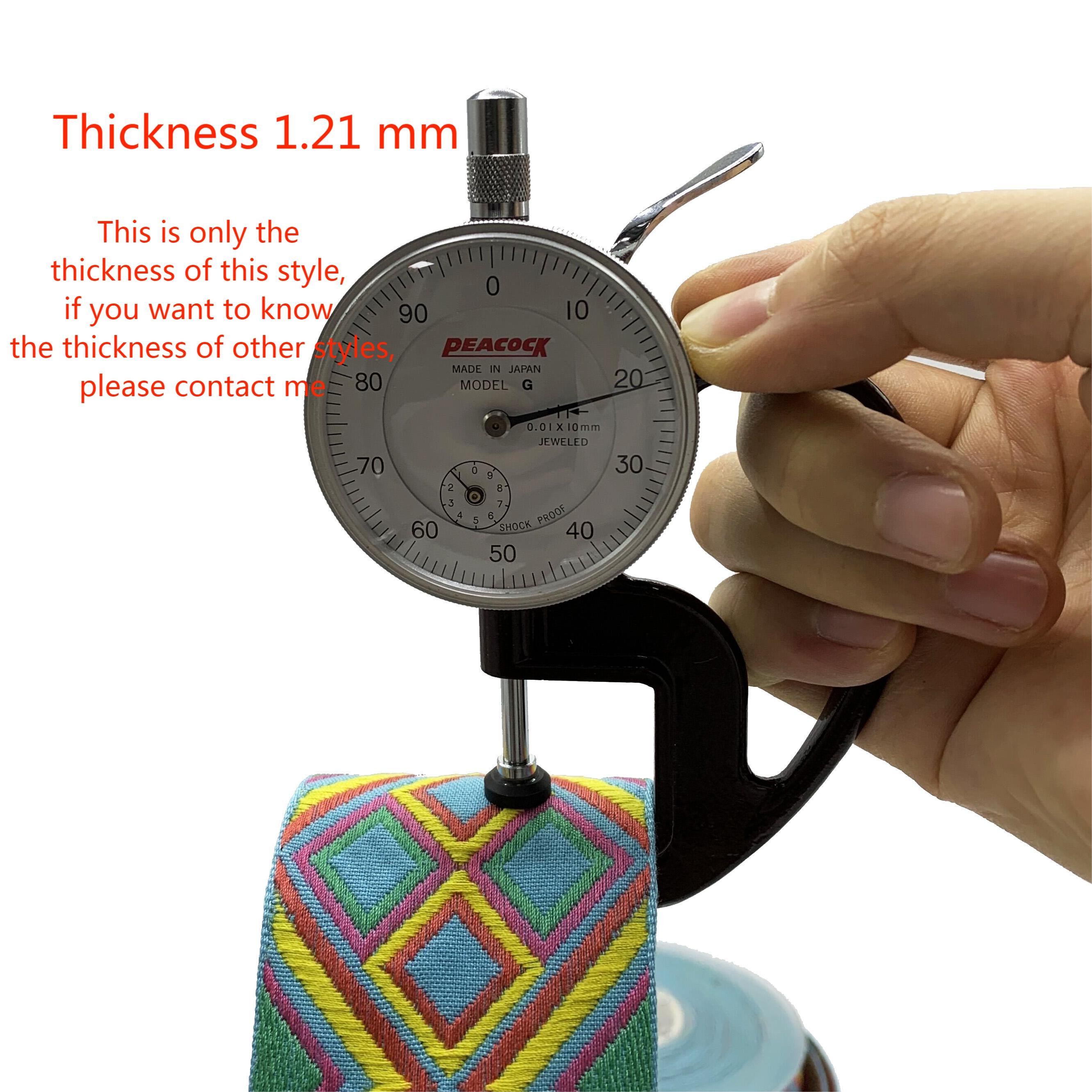 Custom Durable 5 cm Rhombus Geometric Pattern Webbing Gold Metallic Wire Polyester Jacquard Webbing