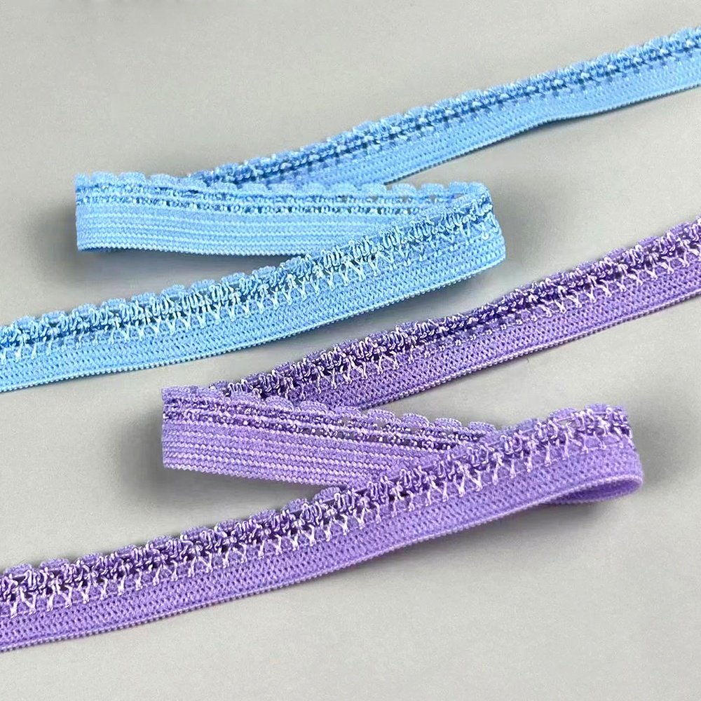 2023 New shiny lace elastic belt various colors underwear lace trim elastic band