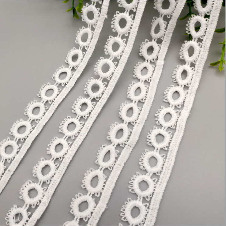 wholesale large quantity multi-color dye color chemical flower embroider lace trim for sexy lingerie women set