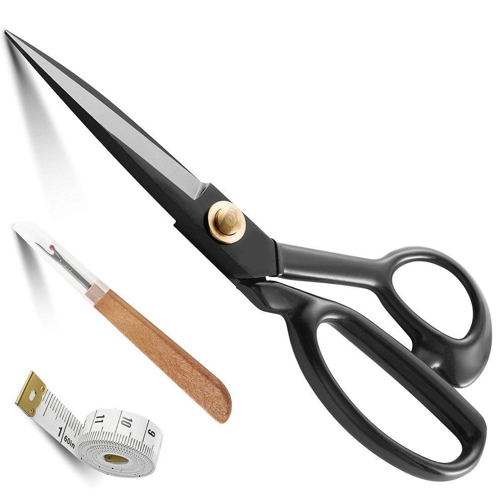 Professional high-carbon steel Black sewing scissors tailor For Dressmaker Sewing Fabric
