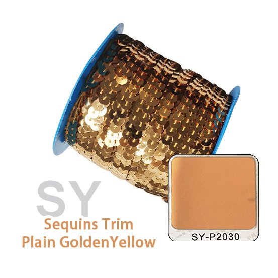 Wholesale 3-6mm orange Sequin Trim Round Paillettes Ribbon String Sewing Sequins Trimmings For Dress
