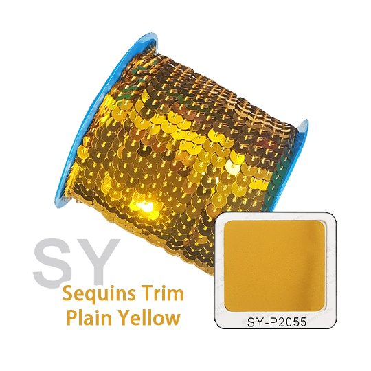 Wholesale 3-6mm orange Sequin Trim Round Paillettes Ribbon String Sewing Sequins Trimmings For Dress