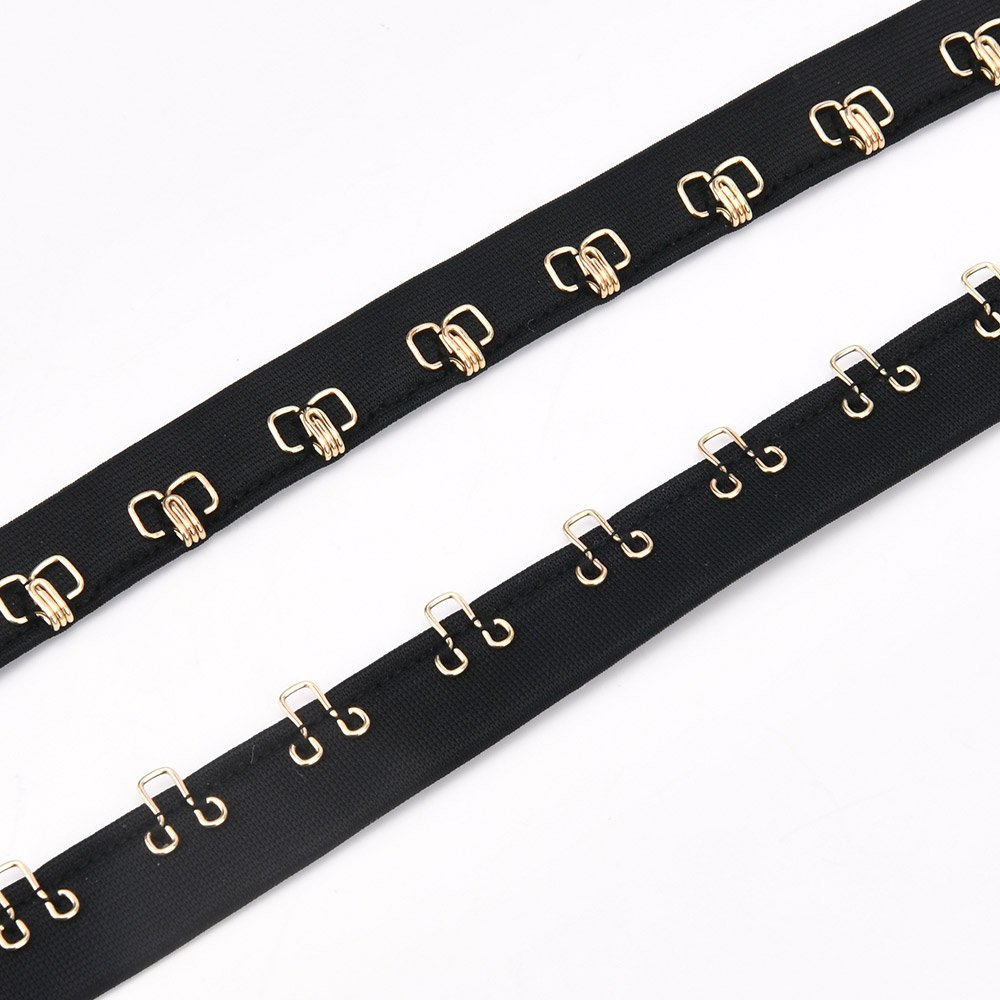 Hook and Eye with Fabric Single Row Hook & Eye Tape Trim Cotton Tape Ribbon Sewing Dance Bridal Costumes Drapery