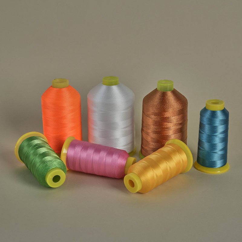 China High Tenacity 150d Leather Luggage Thread Dyed Polyester Thread Yarn For Sewing Machine