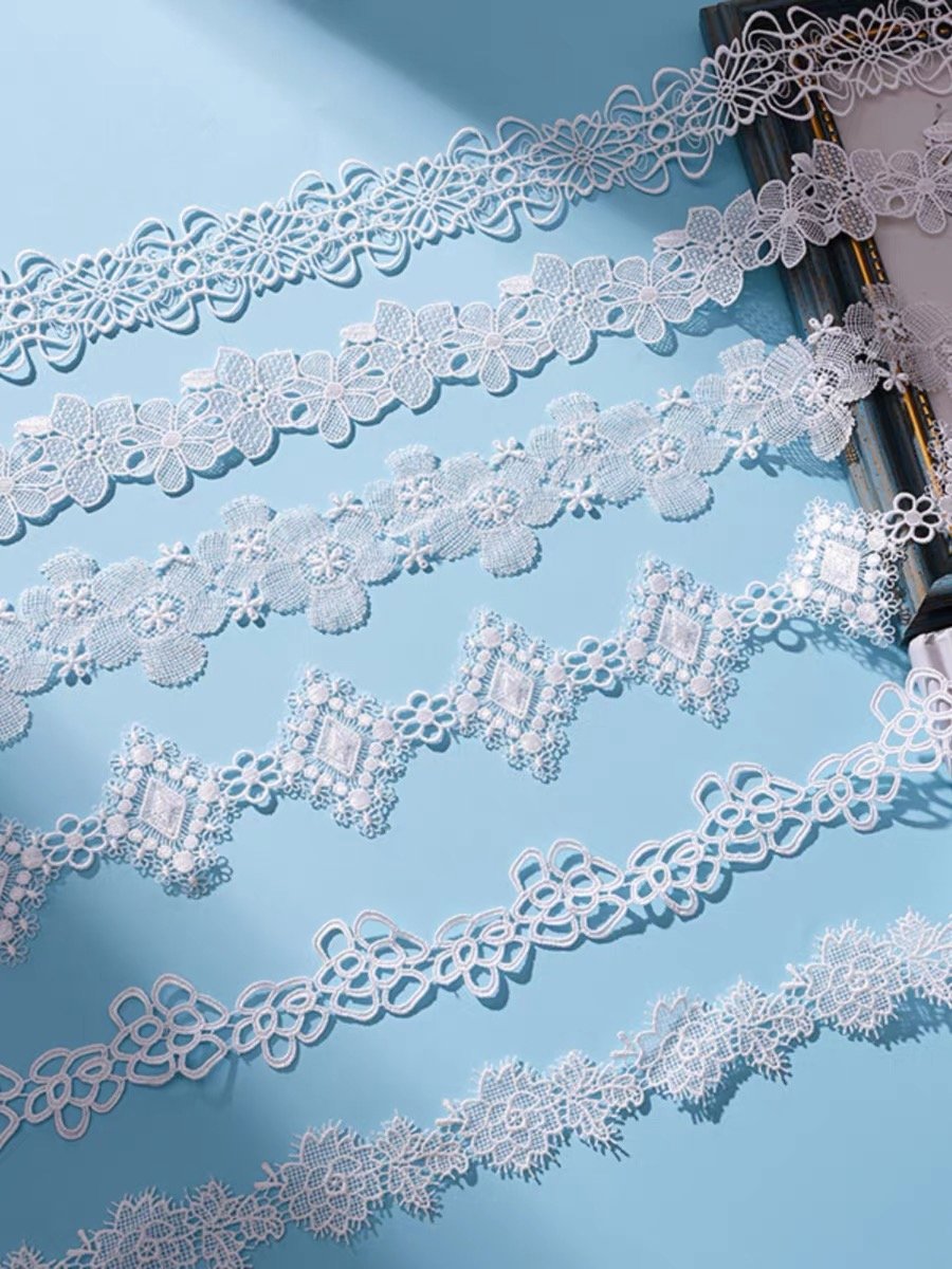 Factory the latest direct sales of high-quality Chinese embroidery factory straight milk lace trim
