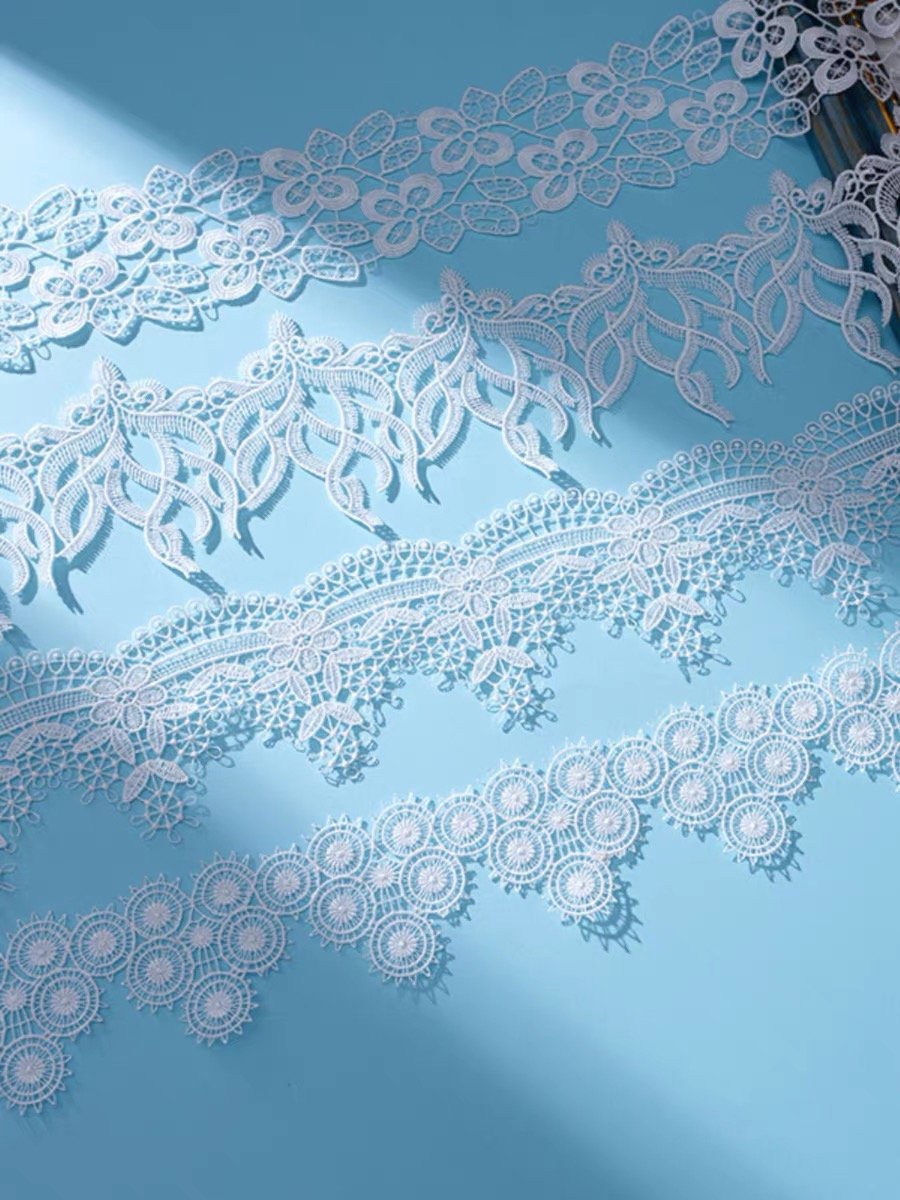 Factory the latest direct sales of high-quality Chinese embroidery factory straight milk lace trim