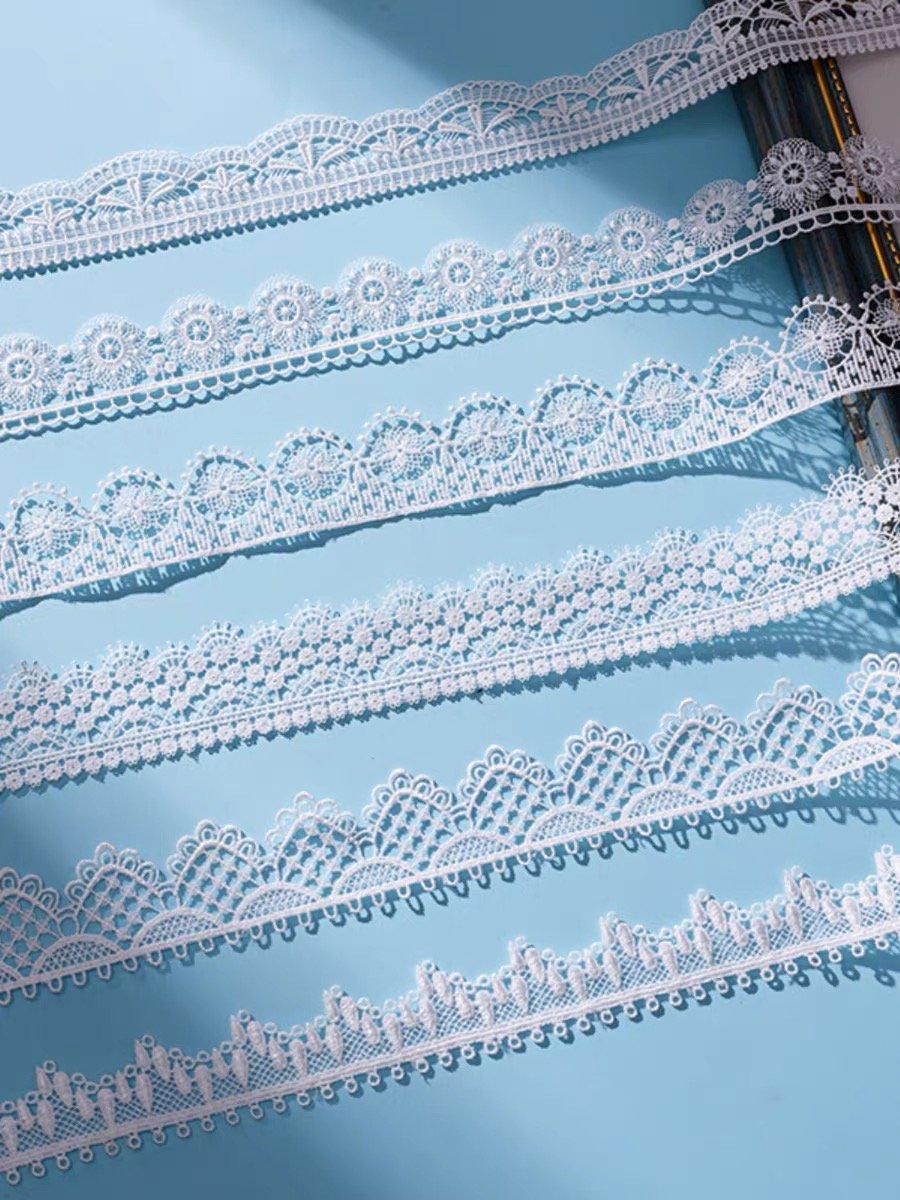Factory the latest direct sales of high-quality Chinese embroidery factory straight milk lace trim