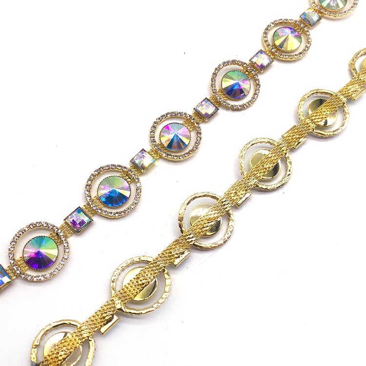 2025 carnival rhinestone trim materials sew on diamond trimming for fashion costumes design concepts