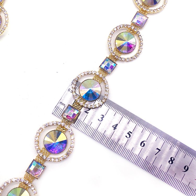 2025 carnival rhinestone trim materials sew on diamond trimming for fashion costumes design concepts