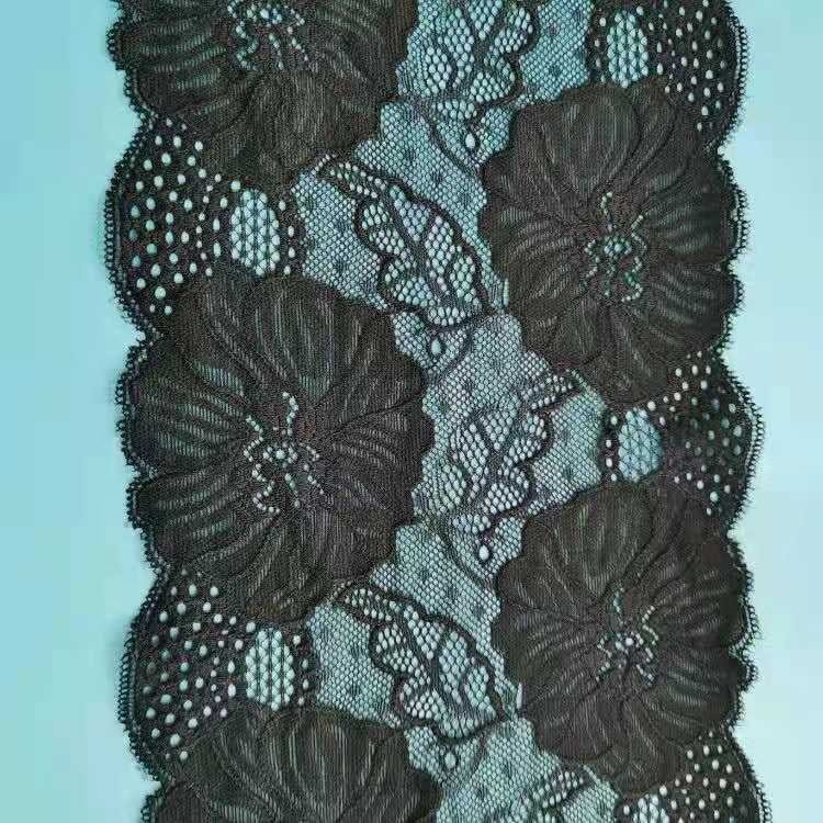 High quality white Spandex lace elastic lace trim width 18cm manufacturers new clothing underwear wedding accessories wholesale
