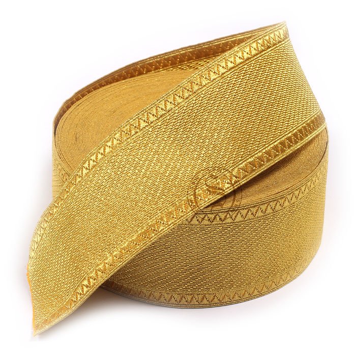 25 mm Classic Gold Tresse Trim Braid Gallon Regimental Uniform Sewing Supplies Braid Vestment Trim for Dress Uniforms