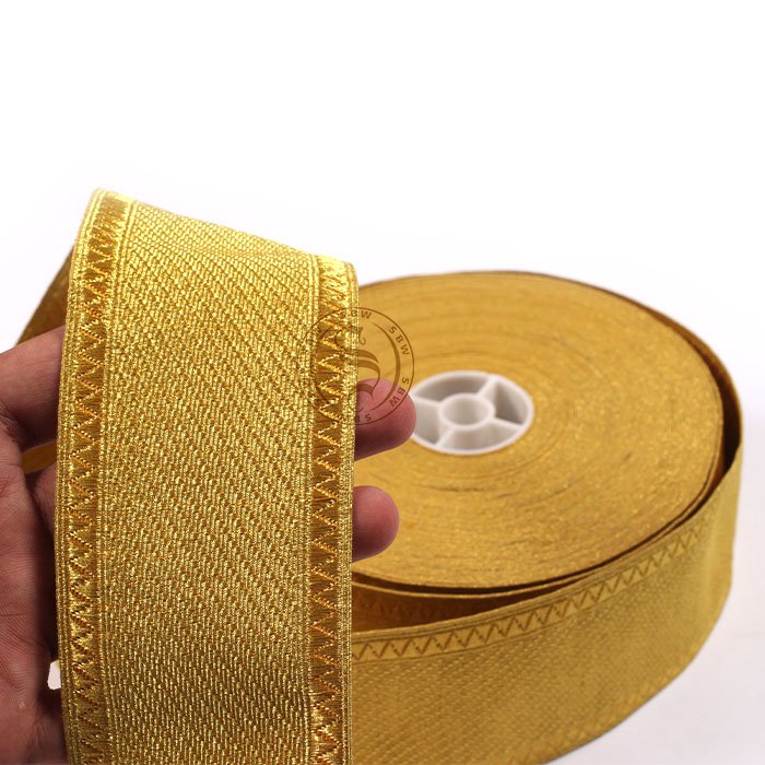25 mm Classic Gold Tresse Trim Braid Gallon Regimental Uniform Sewing Supplies Braid Vestment Trim for Dress Uniforms