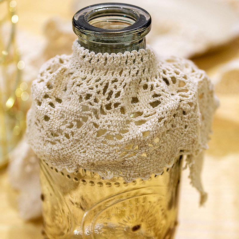 cotton knitted trimming fringe lace webbing elastic garment Cotton Ruffled Stretch Lace Fabric Elastic Lace Trim Bridal Dress