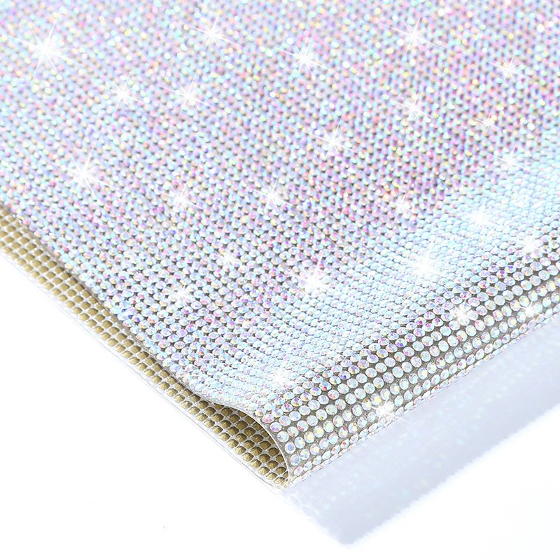 Wholesale shiny Rhinestones Tape Hot fix Crystal bling glass rhinestones diamond trim for garment decoration strip sheet