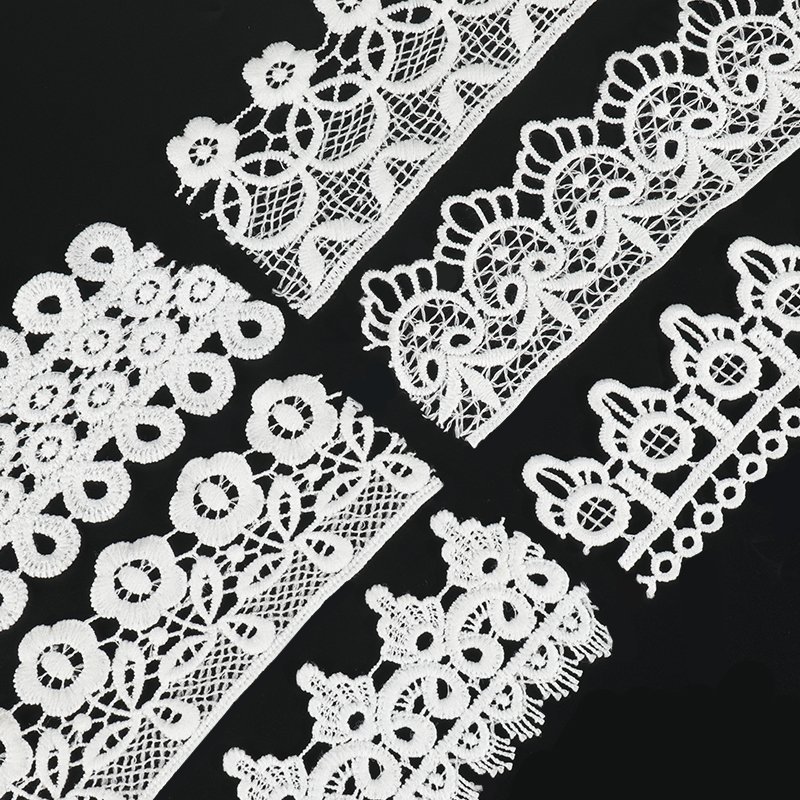 Factory Direct Sale wholesale french lace trim star trim lace fabric for wedding dresses sewing embroidery clothing accessories