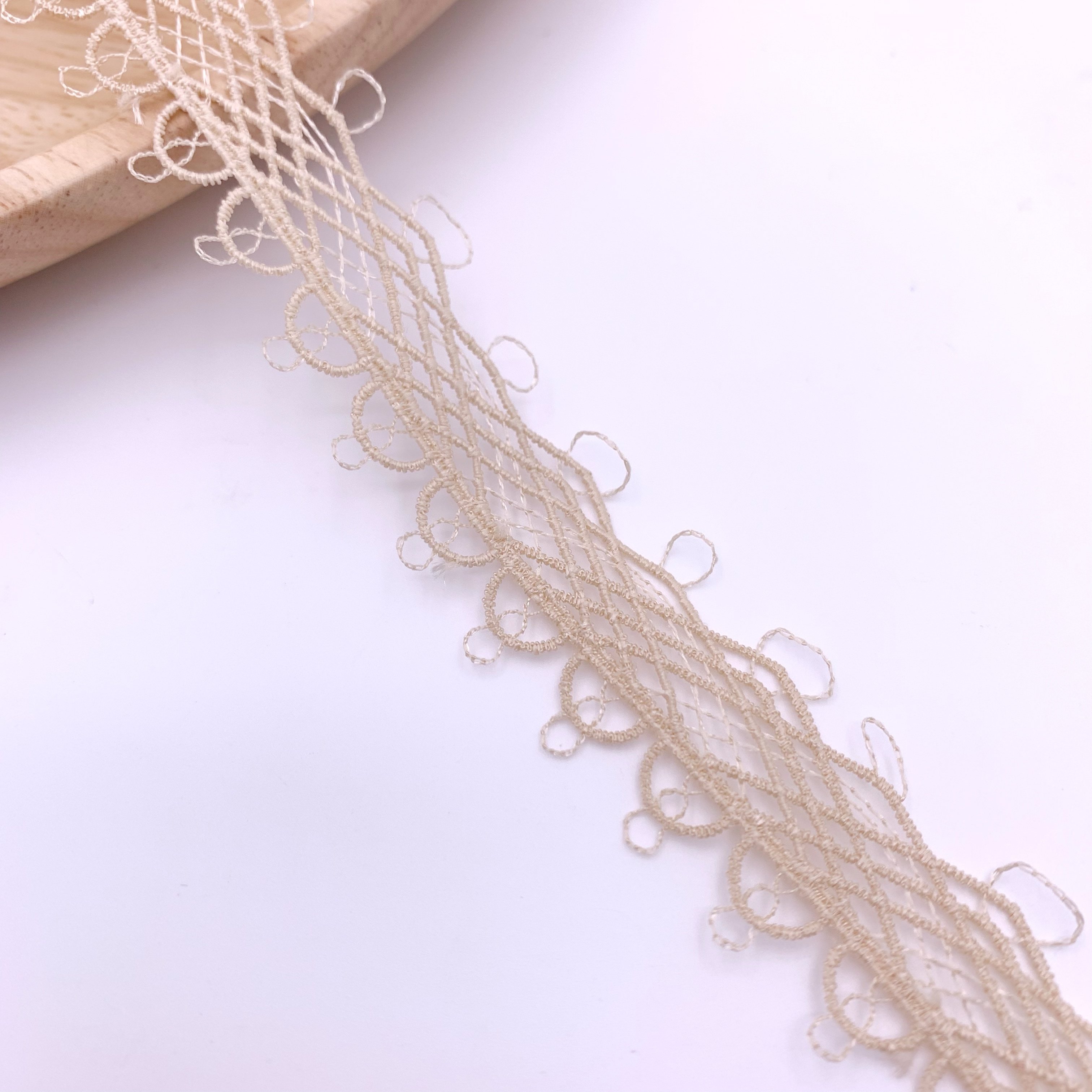 Wholesale Price Chemical Lace New Colors Polyester Guipure Gpo Lace Trim