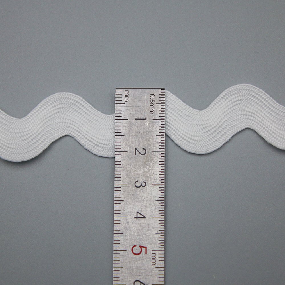 New arrival white 100% cotton lace ric rac trim for garment accessories