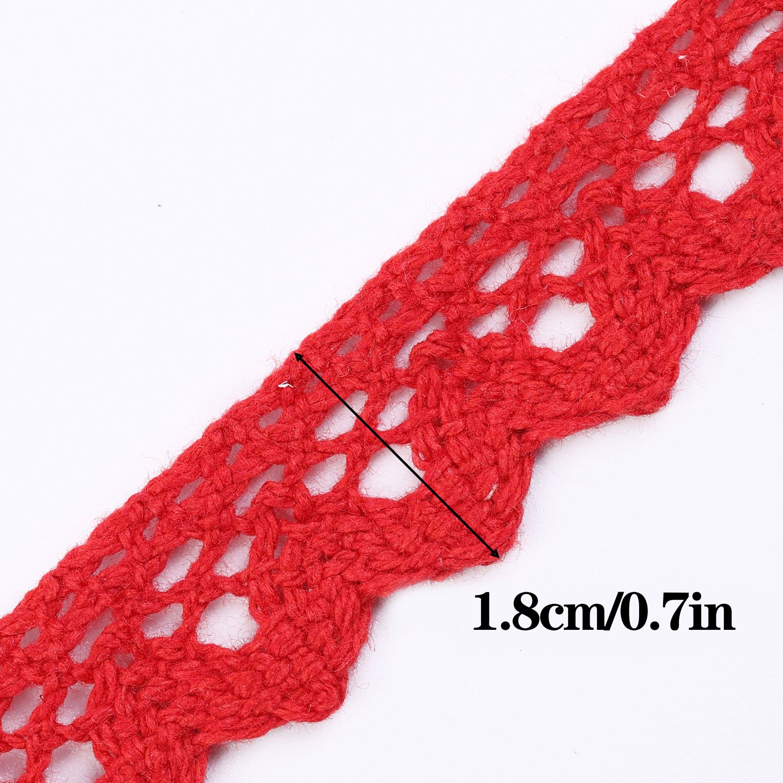 Lace Ribbon Vintage Lace Trim Crochet Cotton Lace Edge for DIY Sewing Wedding Bridal Dress,Costume,Crafts and Sewing