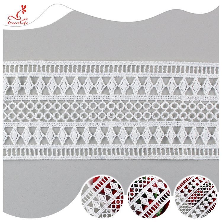 Fashion Polyester Lace Trim Water Soluble Lace Trim For Clothing