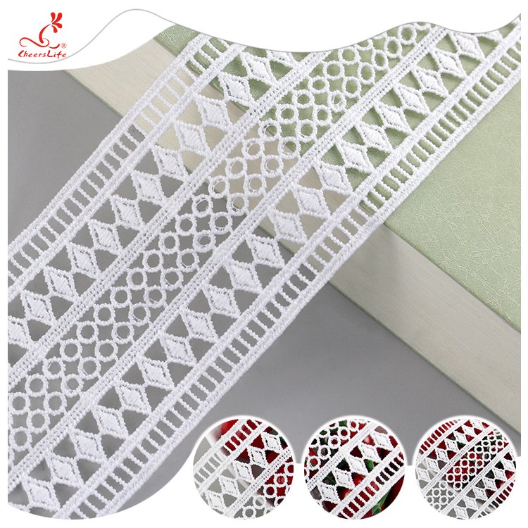 Fashion Polyester Lace Trim Water Soluble Lace Trim For Clothing