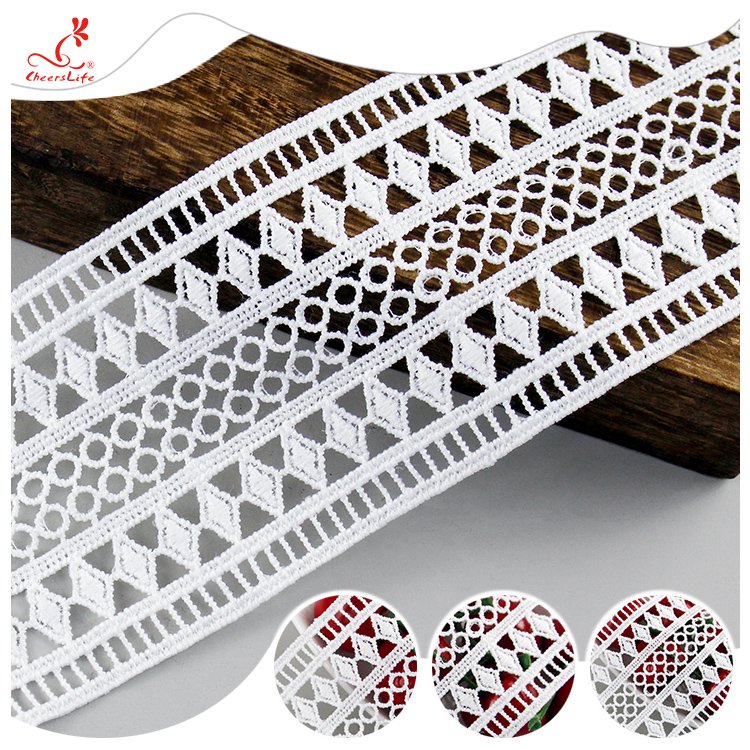 Fashion Polyester Lace Trim Water Soluble Lace Trim For Clothing