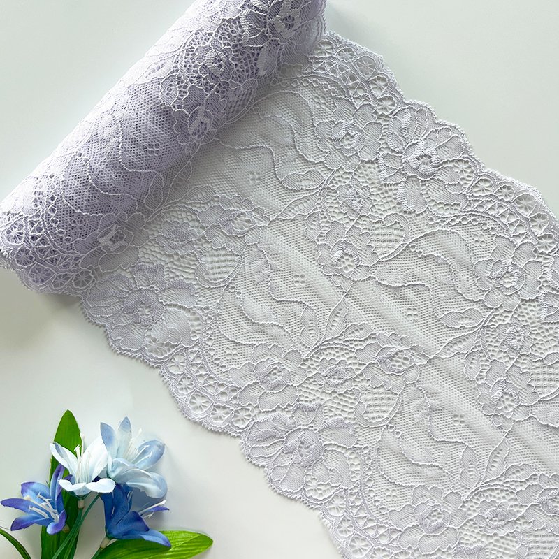 colorful bilateral 3D flower case small sling wrap chest wedding clothing accessories white elastic lace trim 22.5cm wide