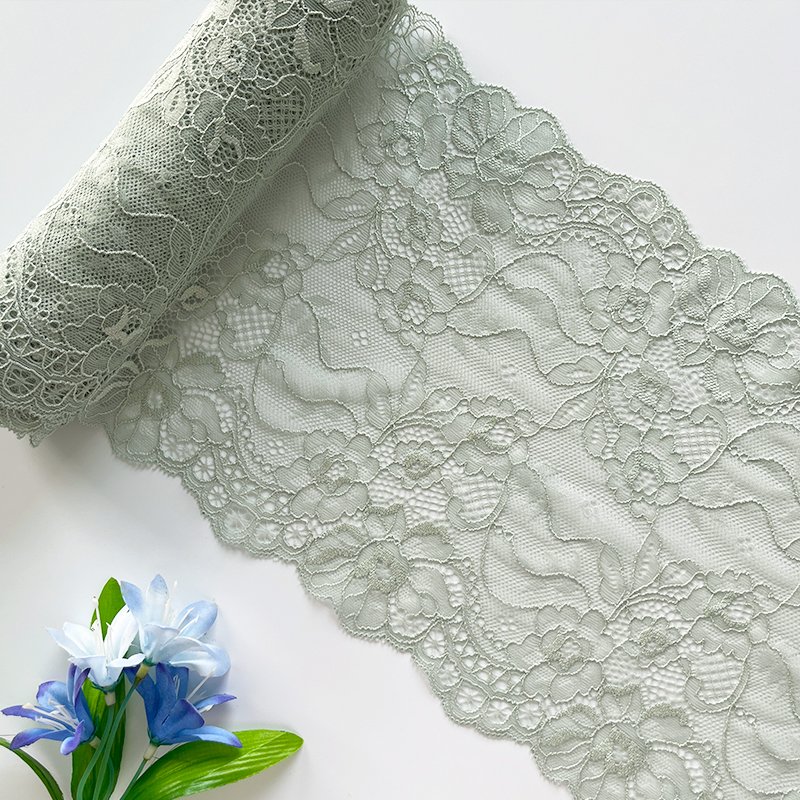 colorful bilateral 3D flower case small sling wrap chest wedding clothing accessories white elastic lace trim 22.5cm wide