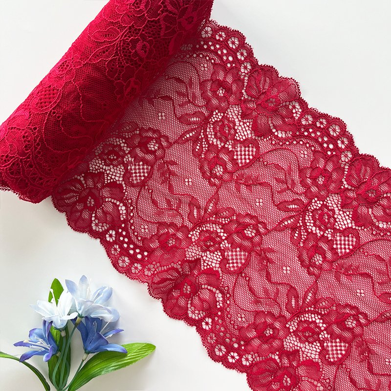 colorful bilateral 3D flower case small sling wrap chest wedding clothing accessories white elastic lace trim 22.5cm wide