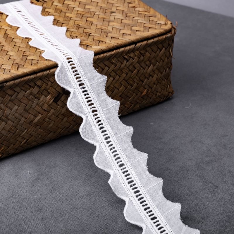 New ivory chemical guipure cupion broderie anglaise african lace trims for wedding dress