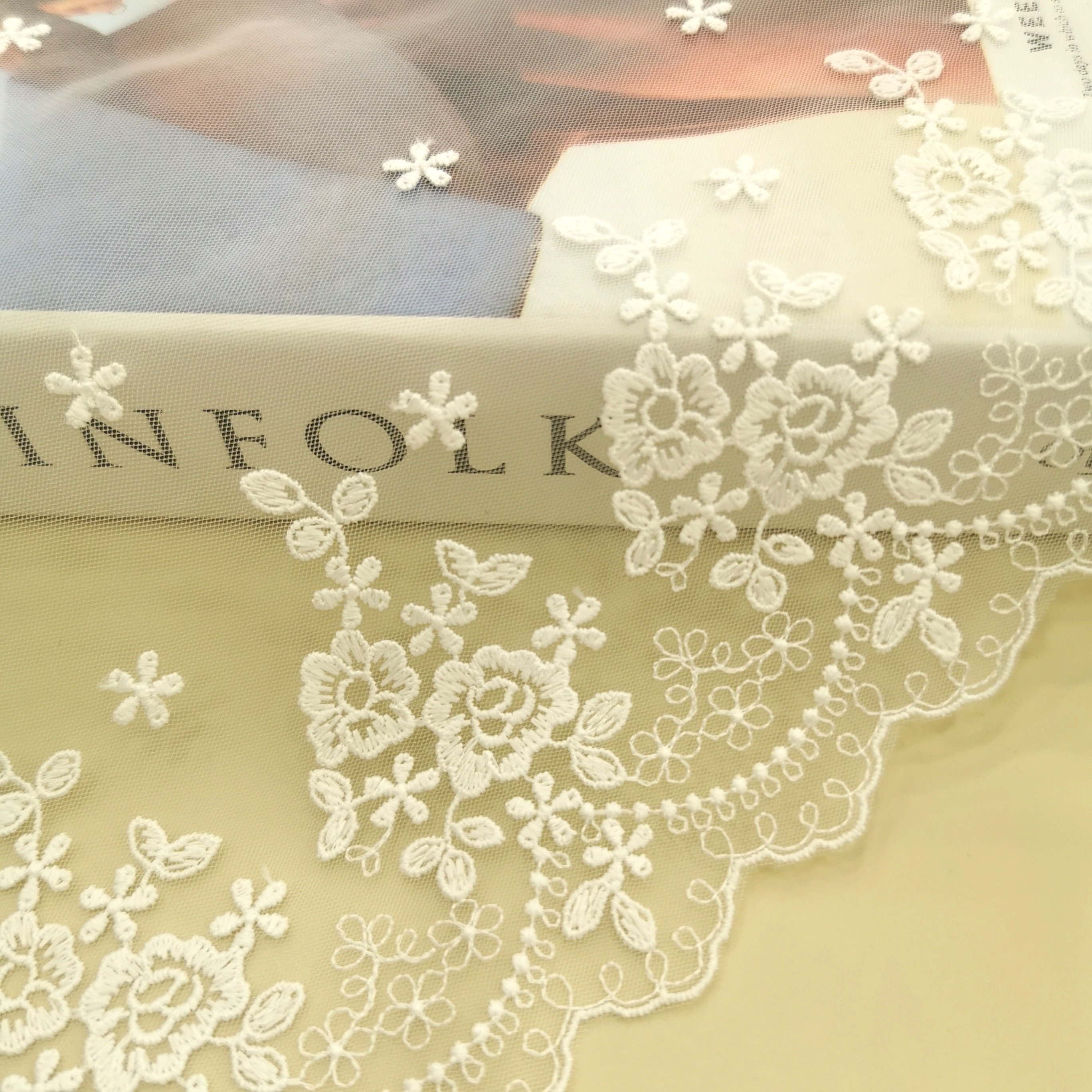China Wholesale Factory chantilly Garment Underwear accessories Shiny Embroidery Tulle Lace Trim Mesh Lace trim