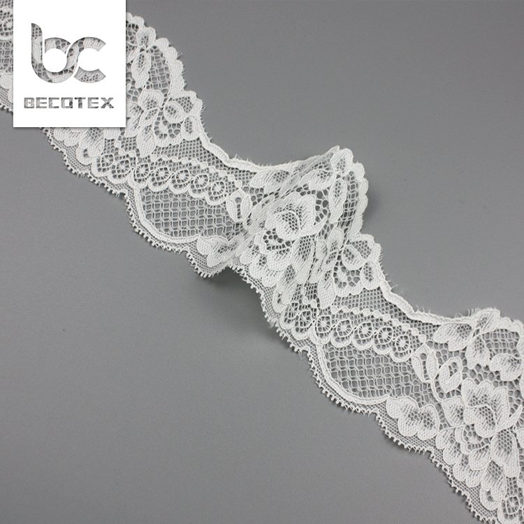 Wholesale Factory Soft Floral Stretch Lace Trim For Underwear