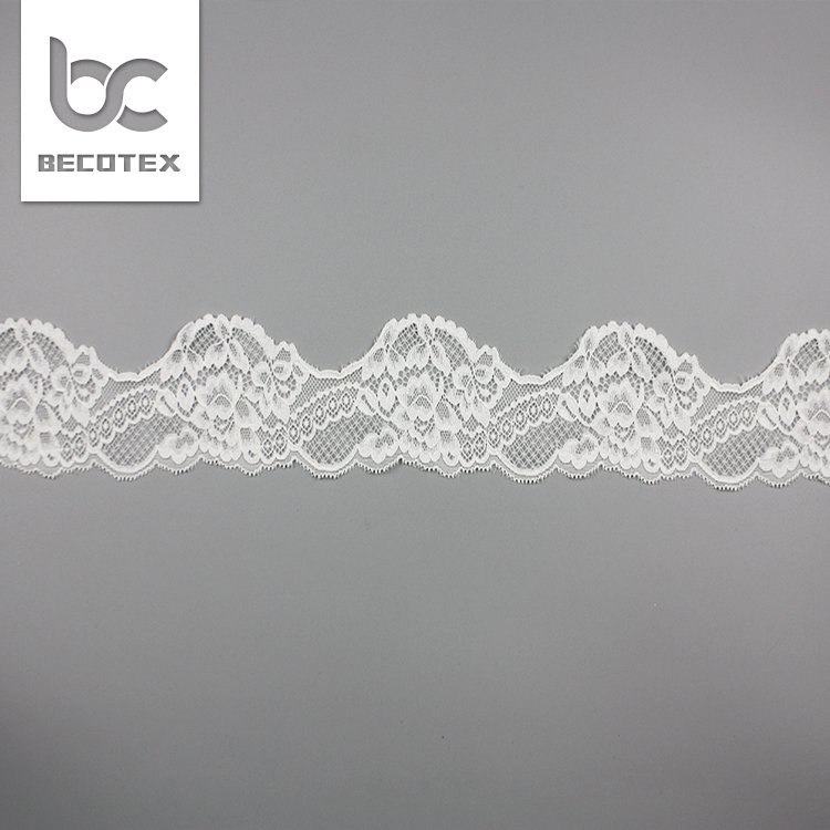Wholesale Factory Soft Floral Stretch Lace Trim For Underwear