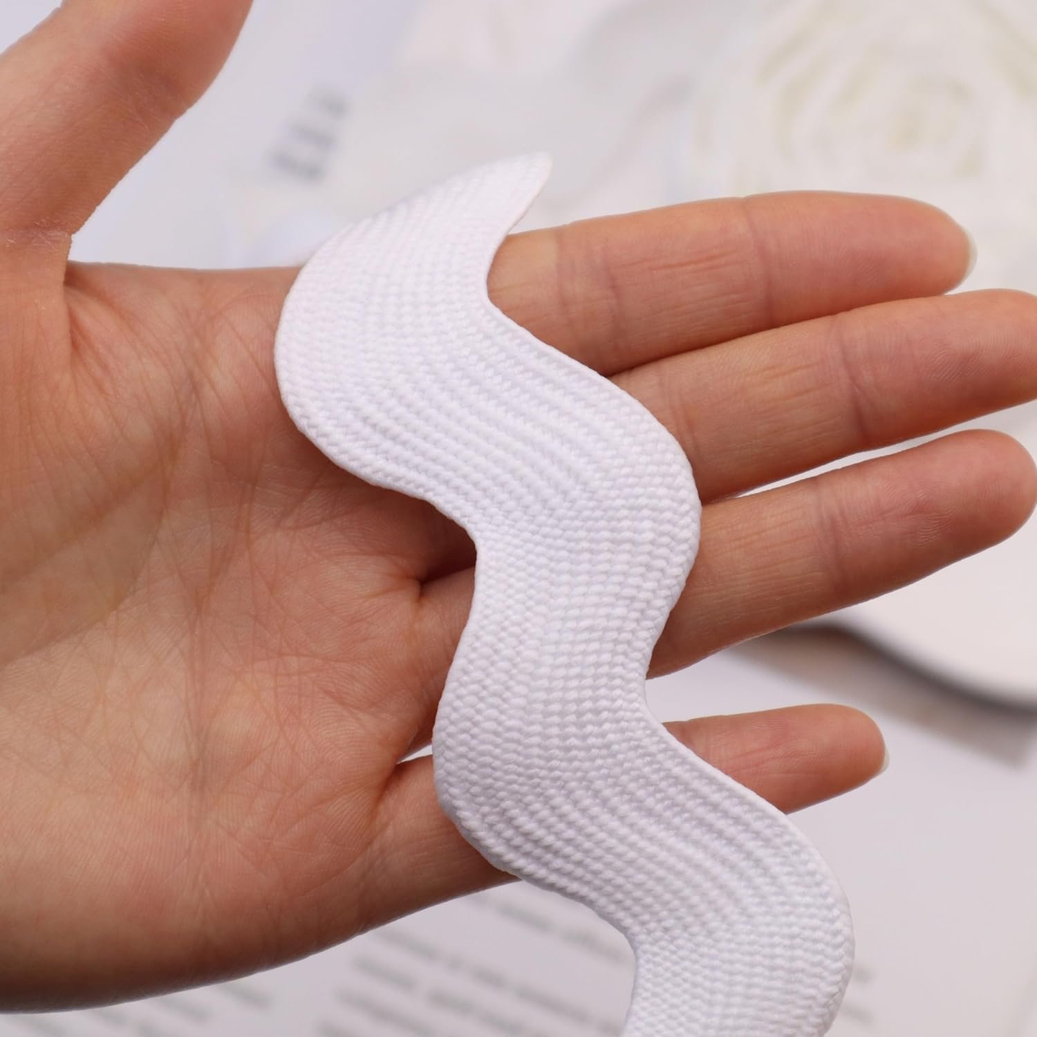 Wholesale 3mm 4mm 5mm 6mm 7mm 8mm 9mm 1cm 1.2cm 1.4cm 1.8cm 20cm 2.3cm 3cm Rick Rack Trim White Ric Rac Ribbon Cord