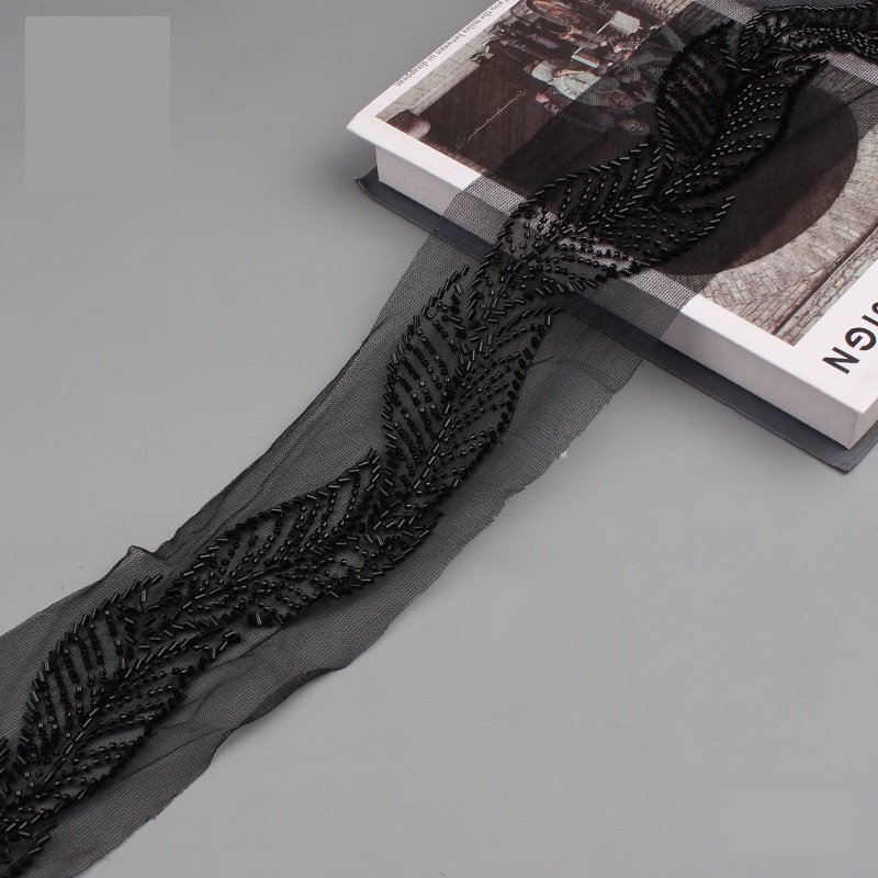 Wholesale Price Sequin Embroidery Lace Fabric Lace Trim Embroidery Lace Fabric For Dresses