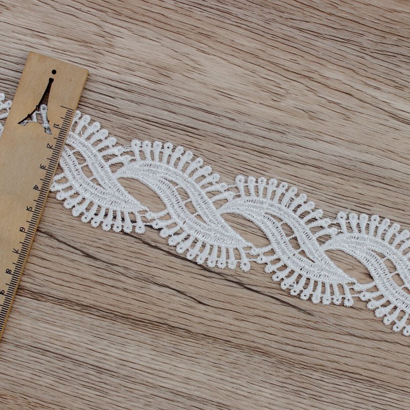 Zeal 100% Polyester Small Flower Dress Trims Water Soluble French Lace Decoration Guipure Crochet Lace Materials Wholesale