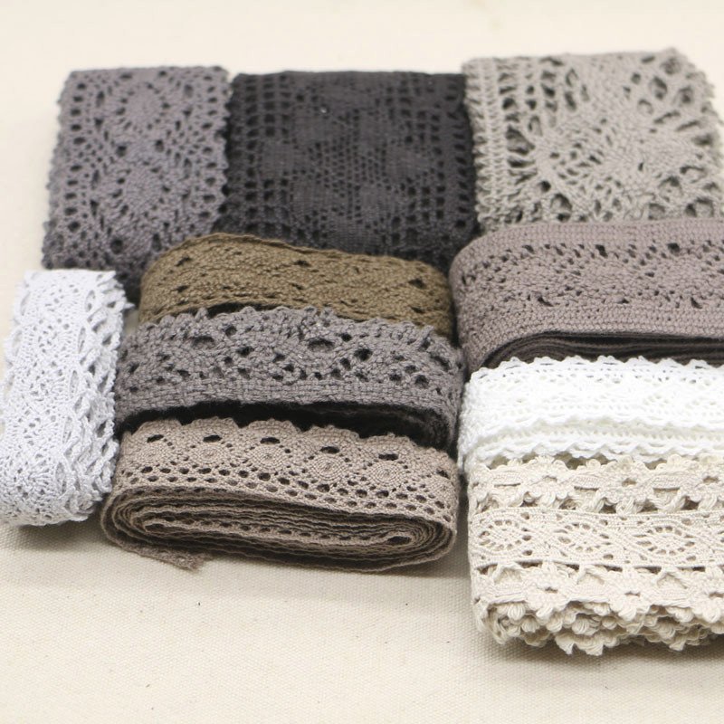 embroidery white milk silk yards chemical embroidery lace fabric border white lace trim
