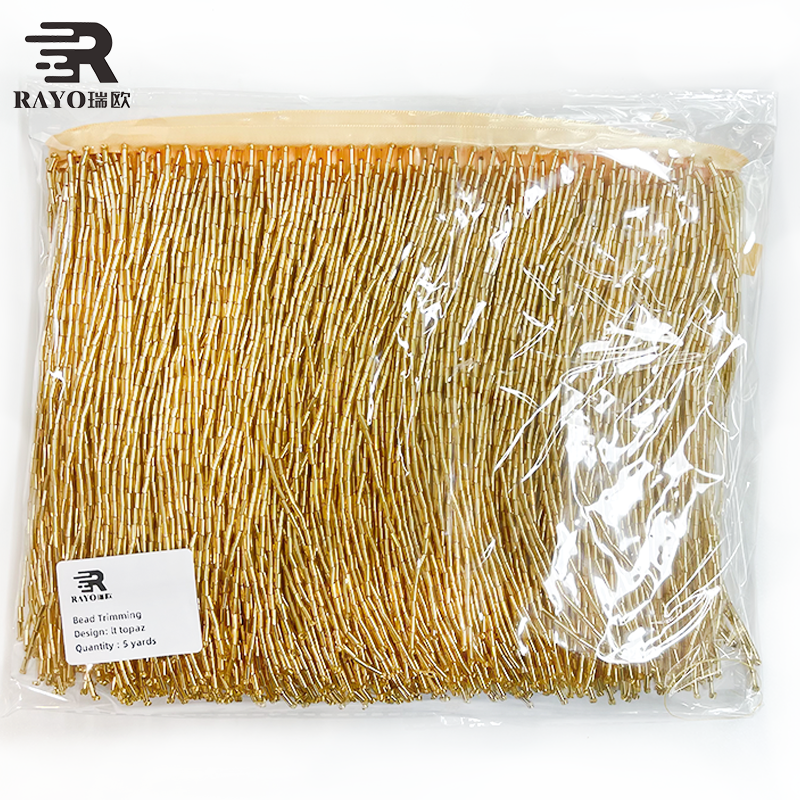 Top Sales 100% Crystal Gold Fringe Bead Trim by Yards Excellent for Dress Shoes Bags Nail Art Decoration Excellent Feedback