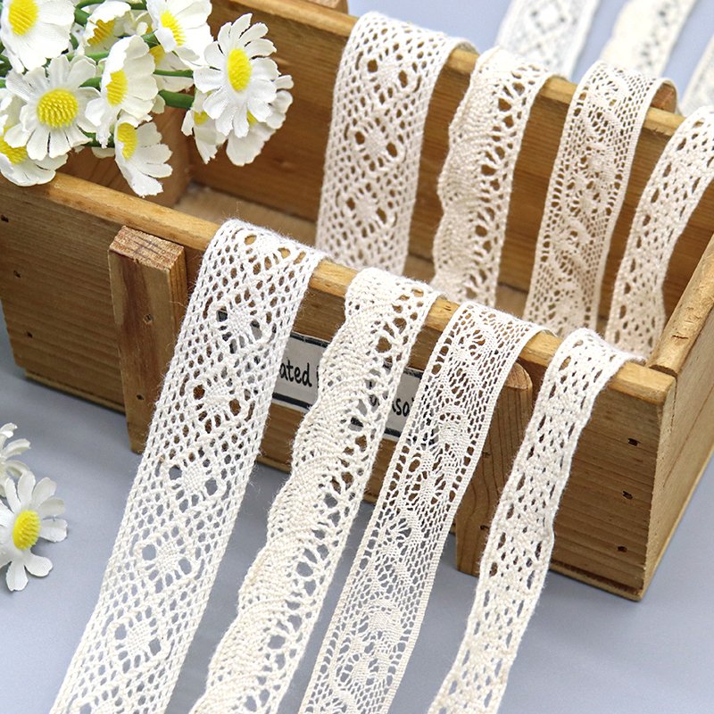 manufacturer wholesale decorative lace trim DIY crochet eyelet lace trim for curtain decoration