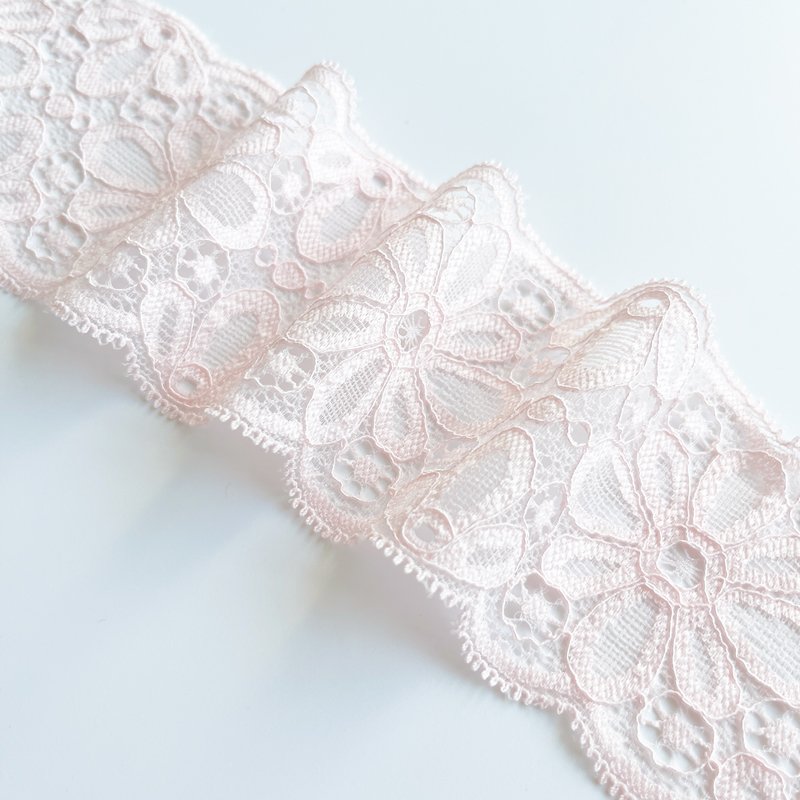 Elastic lace trim 6.8cm lingerie spandex lace material