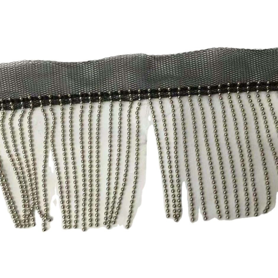 Lace wholesale Luxury Pearl beaded rhinestone decoration lace trim