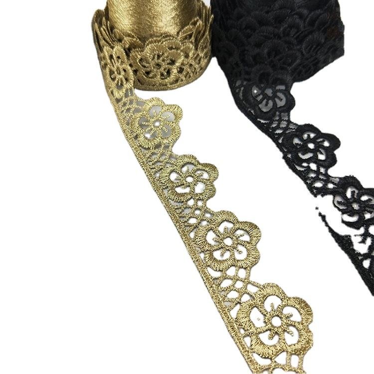 High Quality Luxury Lace Trim Water Soluble Flower Lace Wedding Dress Decorative Lace XYJB18