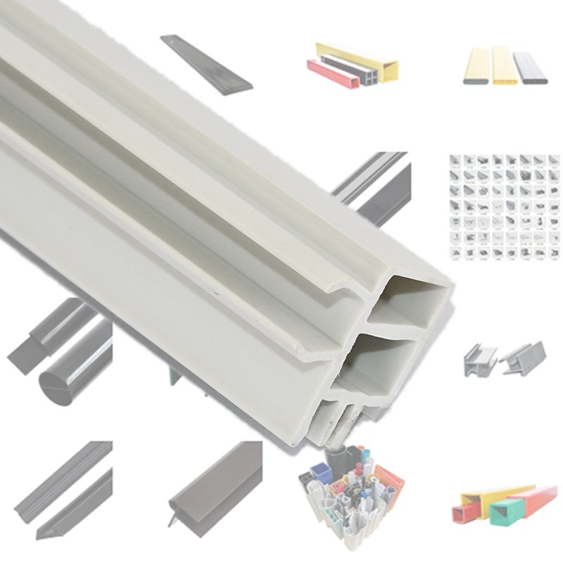 Factory Customized White Pvc Windows And Doors Upvc Pvc Extruded Plastic Profile Frame Manufacturer Pvc Exterior Window trim