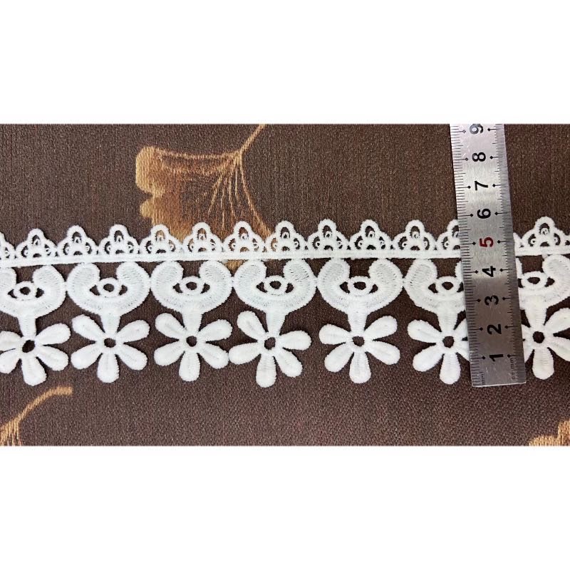 Bfu Design Stokink-resistant Embroidery Flower Lace Trim for Skirts