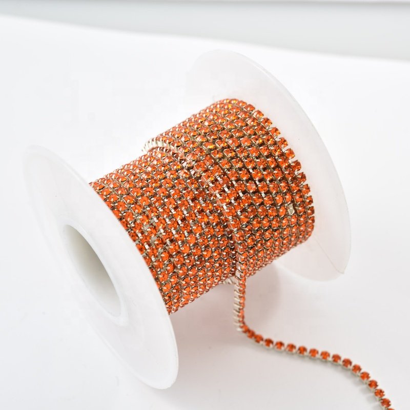 bling glass ss12 sew on crystal rhinestone cup chain rhinestone trimming