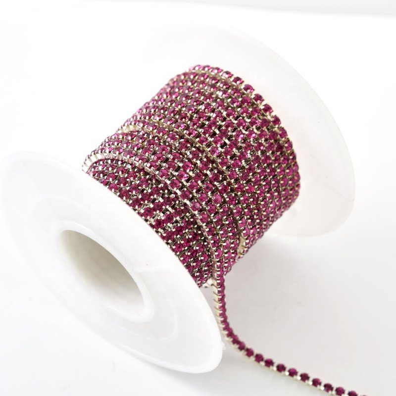 bling glass ss12 sew on crystal rhinestone cup chain rhinestone trimming