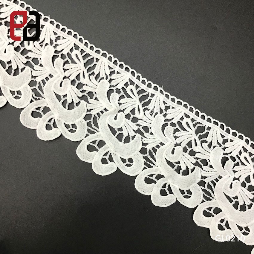 Water Soluble Crocheted Lace Trimming for Home Textile Decoration DIY Design