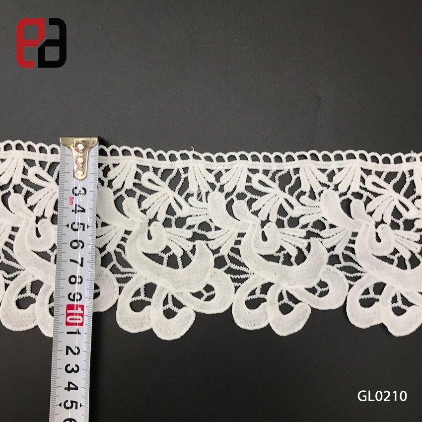 Water Soluble Crocheted Lace Trimming for Home Textile Decoration DIY Design