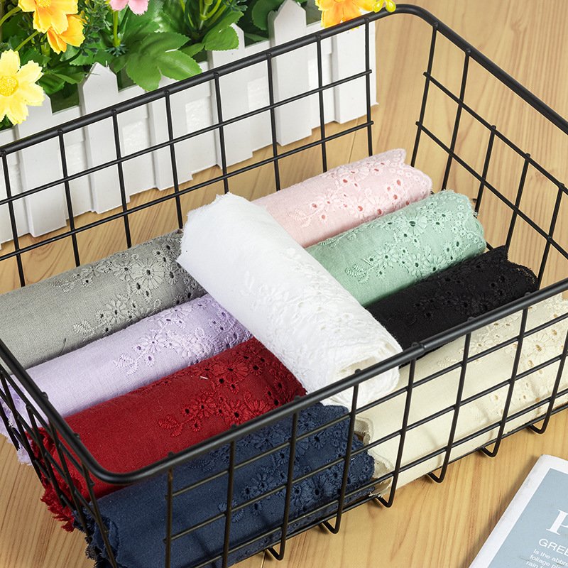 In-stock Factory Direct sale Multicolor Cotton Embroidered Lace Trim