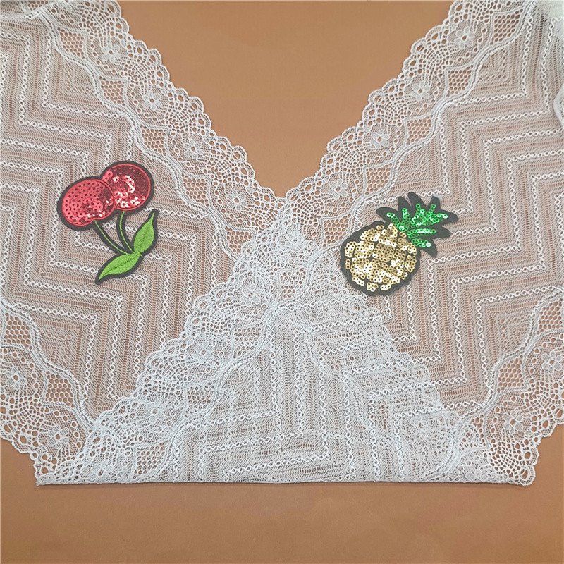 Wholesale High Quality French Lace Trim Elastic Nylon Spandex Lace Fabric for Women's Lingerie Yard Roll Pattern Decorative Use