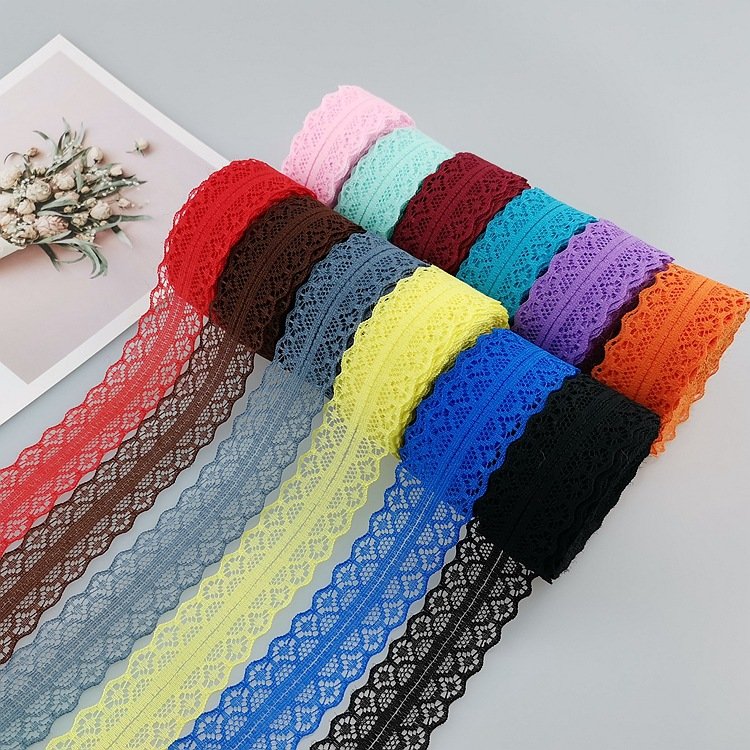 LS198 3cm polyester hollow non-stretch lace fabric underwear lace trim for ladies lingerie and garments